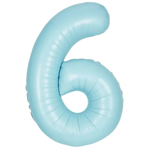 Folyo Balon Retro Mavi 6 16 İnç 36 Cm